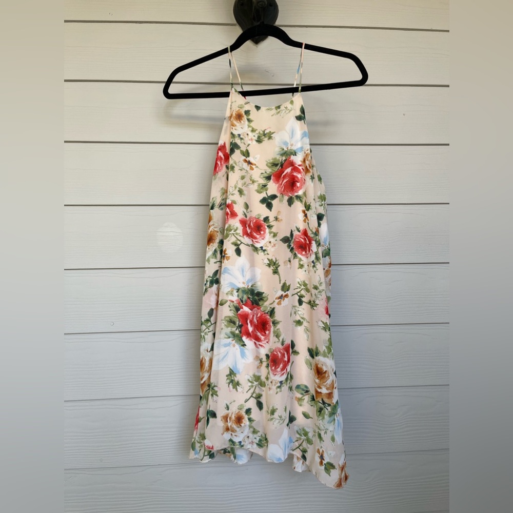 Multi-Colored Floral Mini Dress